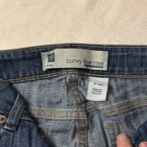 The gap curvy low rise stretch size 6 long